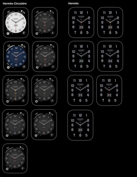 hermes apple watch face options.